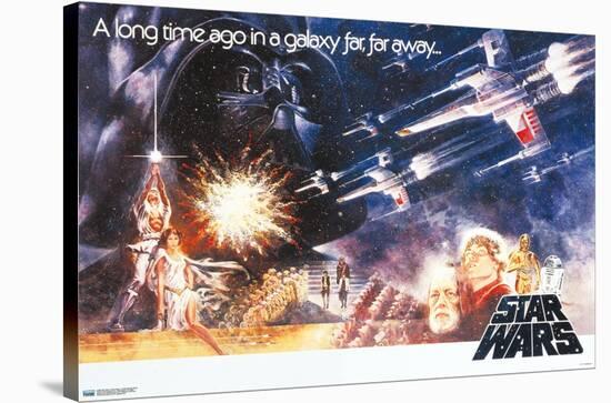 Star Wars: A New Hope - Horizontal One Sheet-Trends International-Stretched Canvas