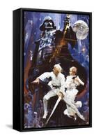 Star Wars: A New Hope - Illustrated One Sheet-Trends International-Framed Stretched Canvas