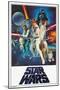 Star Wars: A New Hope - One Sheet (No Billing Block)-Trends International-Mounted Poster