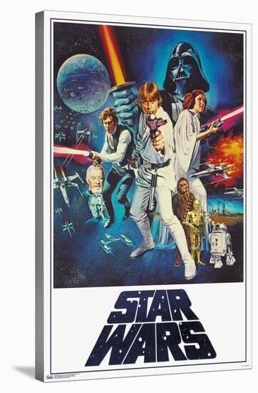 Star Wars: A New Hope - One Sheet (No Billing Block)-Trends International-Stretched Canvas