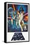 Star Wars: A New Hope - One Sheet (No Billing Block)-Trends International-Framed Stretched Canvas