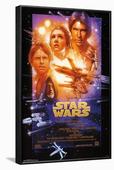 Star Wars: A New Hope - One Sheet Premium Poster-null-Framed Poster