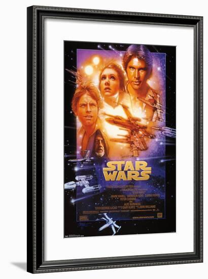 Star Wars: A New Hope - One Sheet Premium Poster-null-Framed Poster