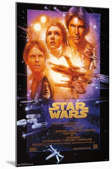 Star Wars: A New Hope - One Sheet Premium Poster-null-Mounted Poster