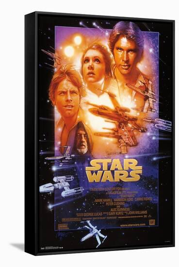 Star Wars: A New Hope - One Sheet-Trends International-Framed Stretched Canvas