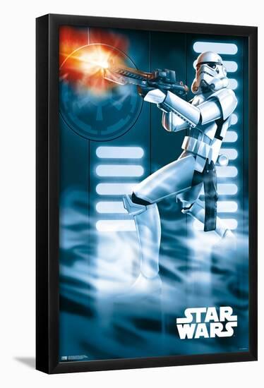 Star Wars: A New Hope - Stormtrooper-Trends International-Framed Poster