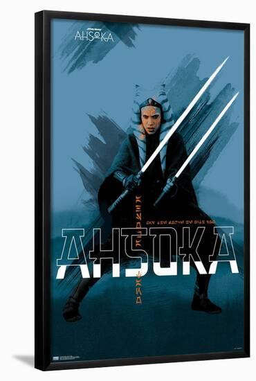 Star Wars: Ahsoka - Blue-Trends International-Framed Poster