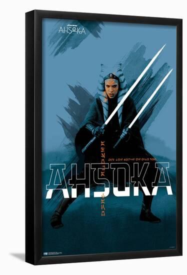 Star Wars: Ahsoka - Blue-Trends International-Framed Poster