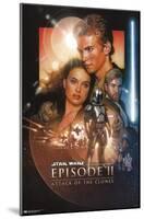 Star Wars: Attack of the Clones - One Sheet (No Billing Block)-Trends International-Mounted Poster