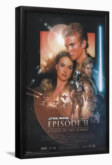 Star Wars: Attack Of The Clones - One Sheet-Trends International-Framed Poster