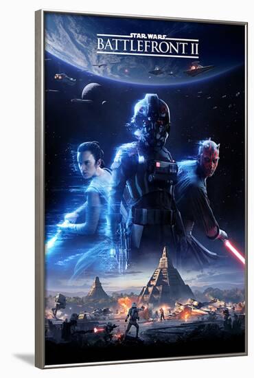 Star Wars Battlefront 2 - Game Cover-null-Framed Poster