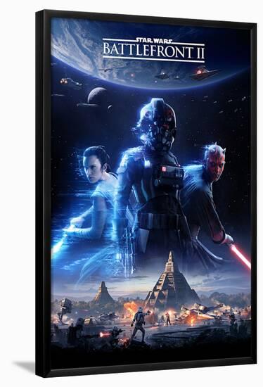 Star Wars Battlefront 2 - Game Cover-null-Framed Poster
