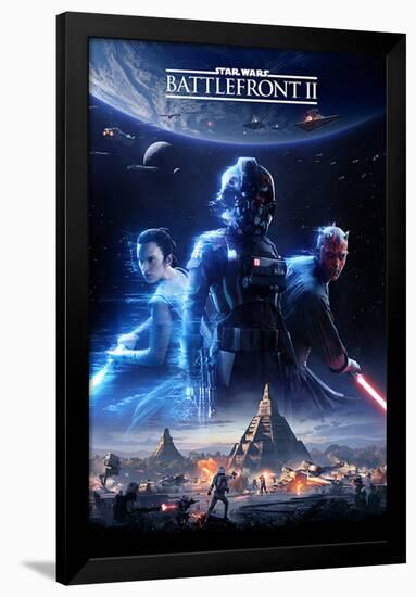 Star Wars Battlefront 2 - Game Cover-null-Framed Poster