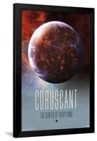 Star Wars: Coruscant - Visit Coruscant by Russell Walks 23-Trends International-Framed Poster