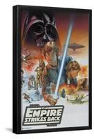 Star Wars: Empire Strikes Back - Cover Illustration-Trends International-Framed Poster