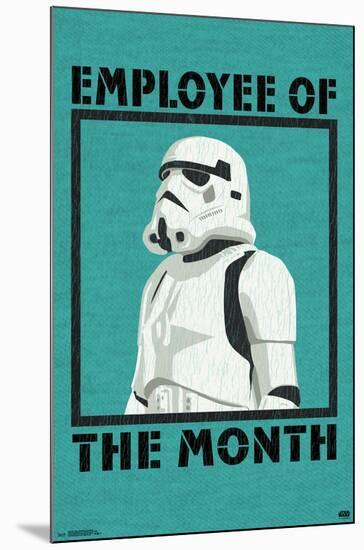 STAR WARS - EMPLOYEE OF THE MONTH-null-Mounted Poster