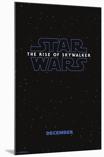 Star Wars: Episode IX - Logo-null-Mounted Standard Poster