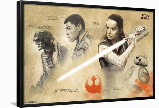 Star Wars - Episode VIII- The Last Jedi - Resistance-null-Framed Poster