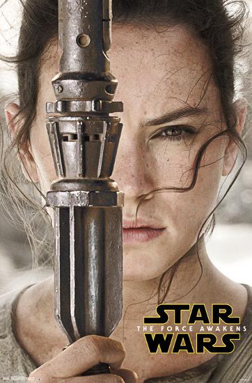 Star Wars Force Awakens- Rey Portrait-null-Lamina Framed Poster