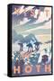 Star Wars: Hoth - Visit Hoth-Trends International-Framed Stretched Canvas