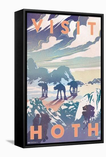 Star Wars: Hoth - Visit Hoth-Trends International-Framed Stretched Canvas