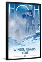 Star Wars: Hoth - Winter Awaits by Russell Walks-Trends International-Framed Poster