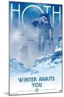 Star Wars: Hoth - Winter Awaits by Russell Walks-Trends International-Mounted Poster