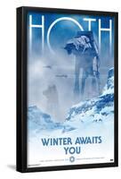 Star Wars: Hoth - Winter Awaits by Russell Walks-Trends International-Framed Poster