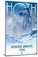 Star Wars: Hoth - Winter Awaits by Russell Walks-Trends International-Mounted Poster