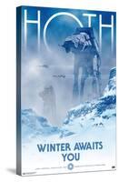 Star Wars: Hoth - Winter Awaits by Russell Walks-Trends International-Stretched Canvas