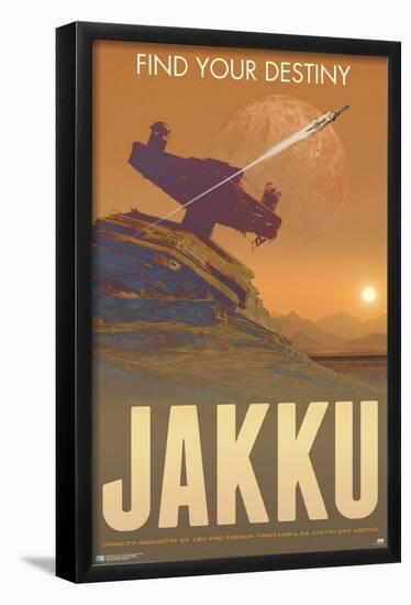 Star Wars: Jakku - Find Your Destiny By Russell Walks-Trends International-Framed Poster