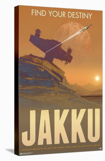 Star Wars: Jakku - Find Your Destiny By Russell Walks-Trends International-Stretched Canvas