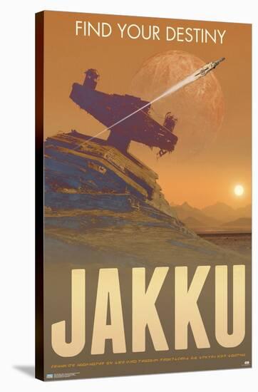 Star Wars: Jakku - Find Your Destiny By Russell Walks-Trends International-Stretched Canvas
