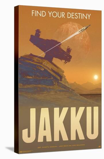 Star Wars: Jakku - Find Your Destiny by Russell Walks-Trends International-Stretched Canvas