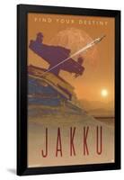 Star Wars: Jakku - Visit Jakku by Russell Walks 23-Trends International-Framed Poster