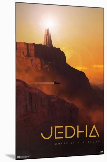 Star Wars: Jedha - Visit Jedha by Russell Walks 23-Trends International-Mounted Poster