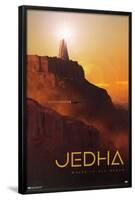 Star Wars: Jedha - Visit Jedha by Russell Walks 23-Trends International-Framed Poster