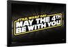 Star Wars - May the 4th - Logo-Trends International-Framed Poster