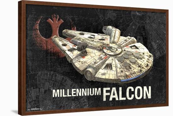 STAR WARS - MILLENNIUM FALCON-null-Framed Poster