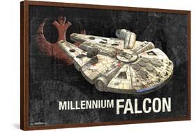 STAR WARS - MILLENNIUM FALCON-null-Framed Poster