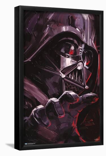 Star Wars: Obi-Wan Kenobi - Darth Vader Portrait-Trends International-Framed Poster