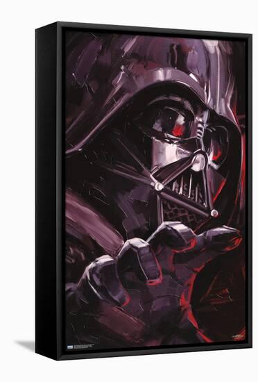 Star Wars: Obi-Wan Kenobi - Darth Vader Portrait-Trends International-Framed Stretched Canvas