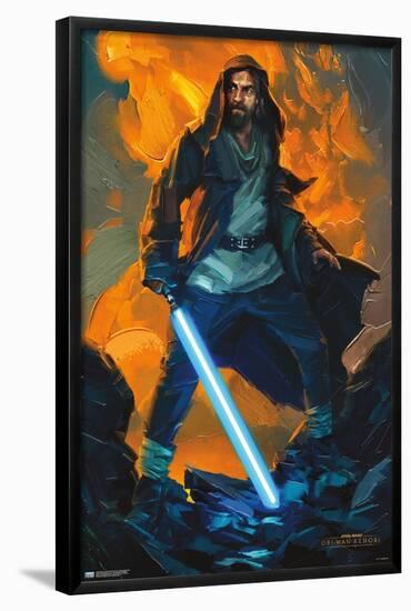 Star Wars: Obi-Wan Kenobi - Obi-Wan Mustafar-Trends International-Framed Poster