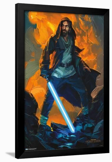 Star Wars: Obi-Wan Kenobi - Obi-Wan Mustafar-Trends International-Framed Poster