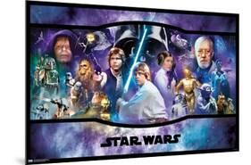 Star Wars: Original Trilogy - Banner-Trends International-Mounted Poster