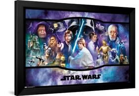 Star Wars: Original Trilogy - Banner-Trends International-Framed Poster