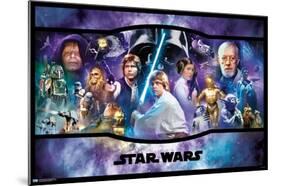 Star Wars: Original Trilogy - Banner-Trends International-Mounted Poster