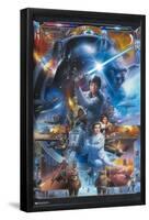 Star Wars: Original Trilogy - Collage-Trends International-Framed Poster