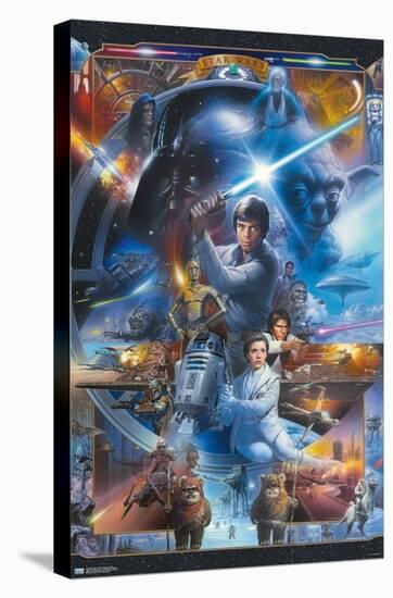 Star Wars: Original Trilogy - Collage-Trends International-Stretched Canvas