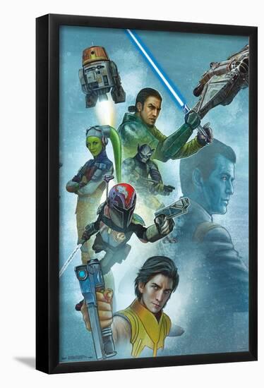 Star Wars: Rebels - Celebration Mural-Trends International-Framed Poster